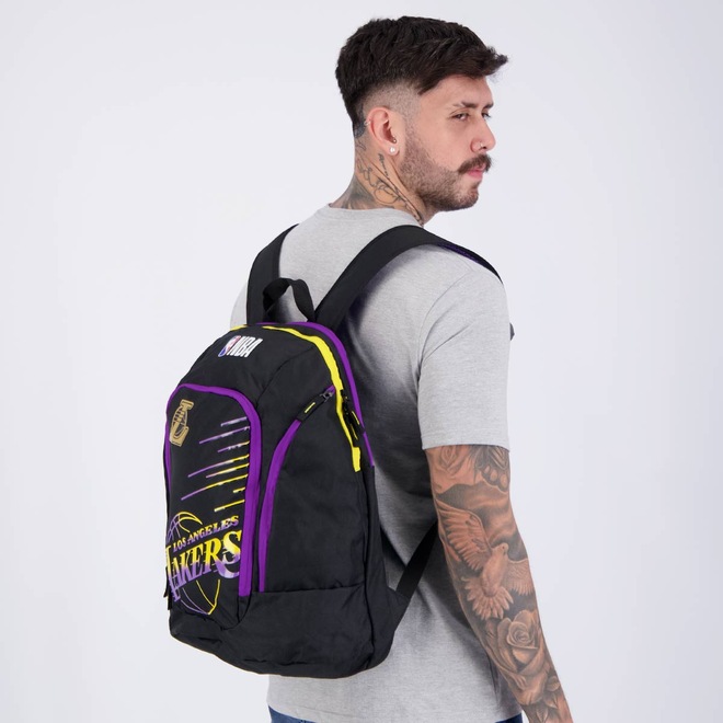 Mochila NBA Legend Los Angeles Lakers - Unissex - Foto 1
