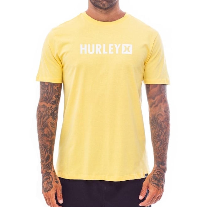 Camiseta Hurley Square - Masculina - Foto 1