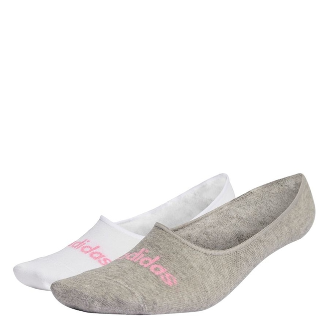 Kit Meias Finas adidas Linear Ballerina com 2 Pares - Adulto - Foto 1