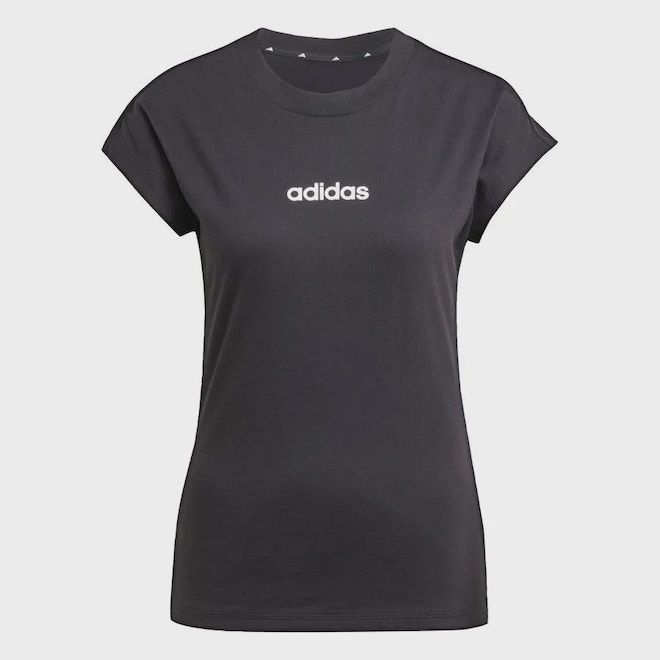 Camiseta Algodão adidas Essentials Linear - Feminina - Foto 1