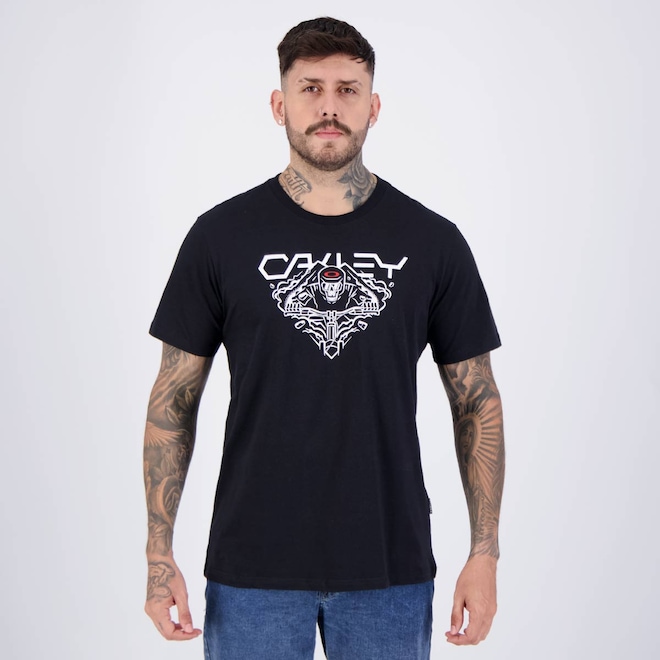 Camiseta Oakley Ellipse Skull - Masculina - Foto 1