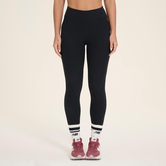 Legging New Balance Canelada Small Logo Feminina - Foto 1