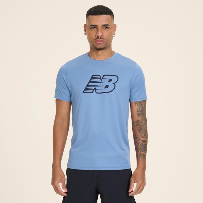 Camiseta New Balance Sport Essentials Printed Masculina - Foto 1