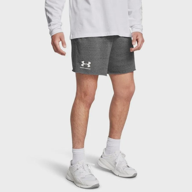 Shorts Under Armour Rival Terry 6in - Masculino - Foto 1