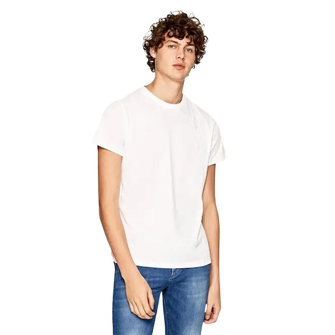 Camiseta Básica Academia Slim Fitness Sem Estampa - Foto 1