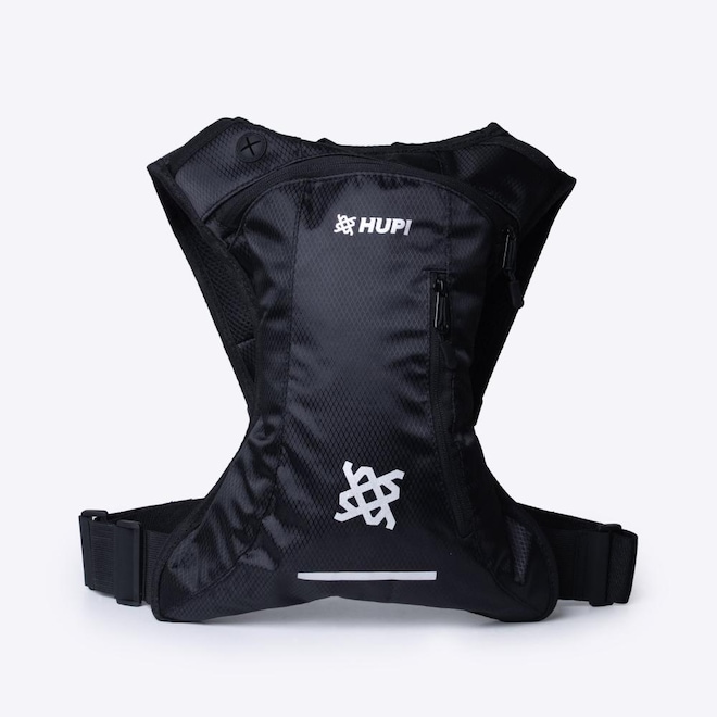 Mochila de Hidratação HUPI HUWE Evo Preto com Refil - Foto 1