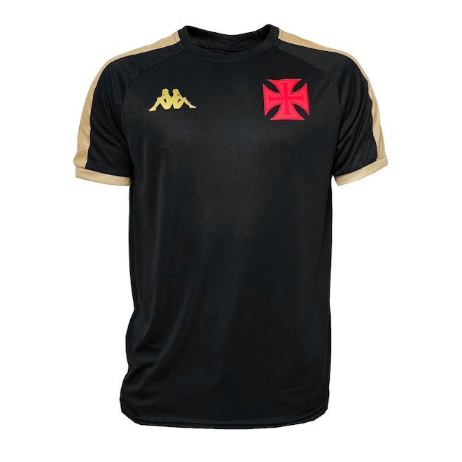 Camisa do Vasco da Gama Kappa Supporter Gold - Masculina - Foto 1