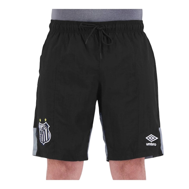 Bermuda Umbro Santos Viagem 2023 - Masculina - Foto 1