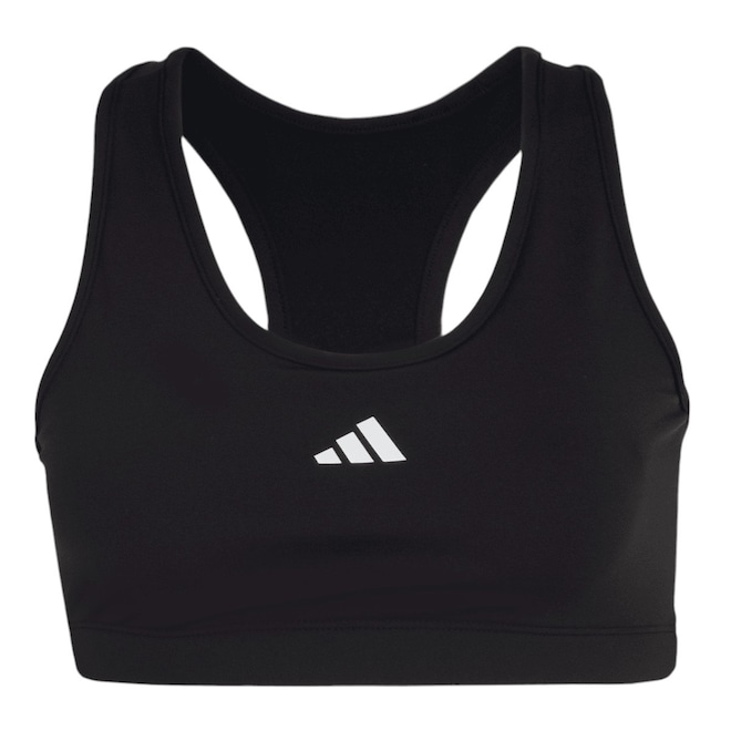 Top Fitness adidas Treino Suporte Médio - Feminino - Foto 1