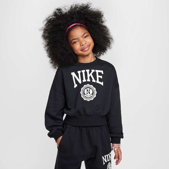 Blusão Nike Sportswear Club - Infantil - Foto 1