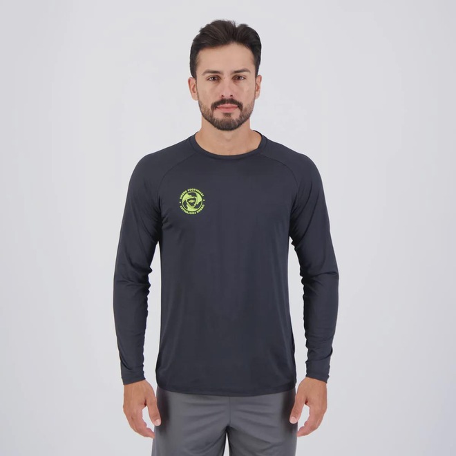 Camisa Manga Longa Umbro Futevôlei Flame - Masculina - Foto 1