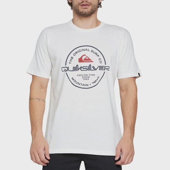 Camiseta Quiksilver Circle Up - Masculina - Foto 1