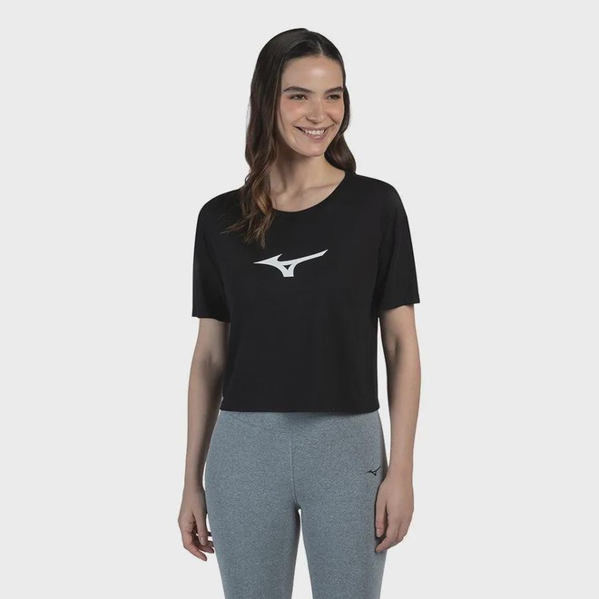 Camiseta Mizuno Cropped - Feminina - Foto 1