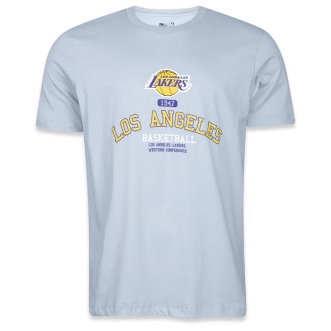 Camiseta New Era Los Angeles Lakers Hiphop - Masculina - Foto 1
