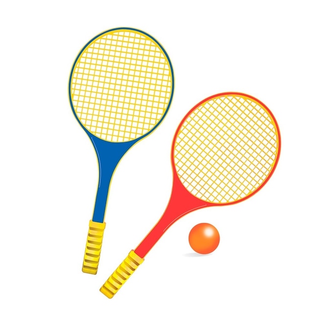 Kit Tênis 2 Raquetes e 1 Bola - Apolo Brinquedos - Foto 1