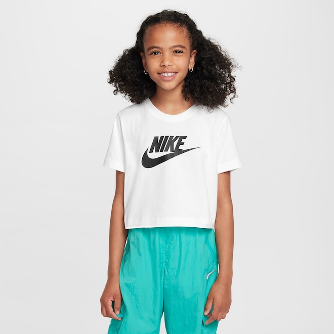 Camiseta Nike Sportswear Cropped - Infantil - Foto 1