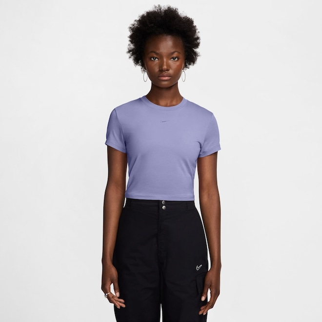 Camiseta Nike Sportswear Chill Knit Cropped - Feminina - Foto 1