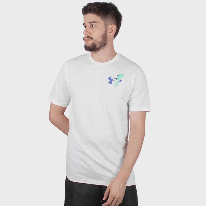 Camiseta Under Armour Exclamation BBall - Masculina - Foto 1