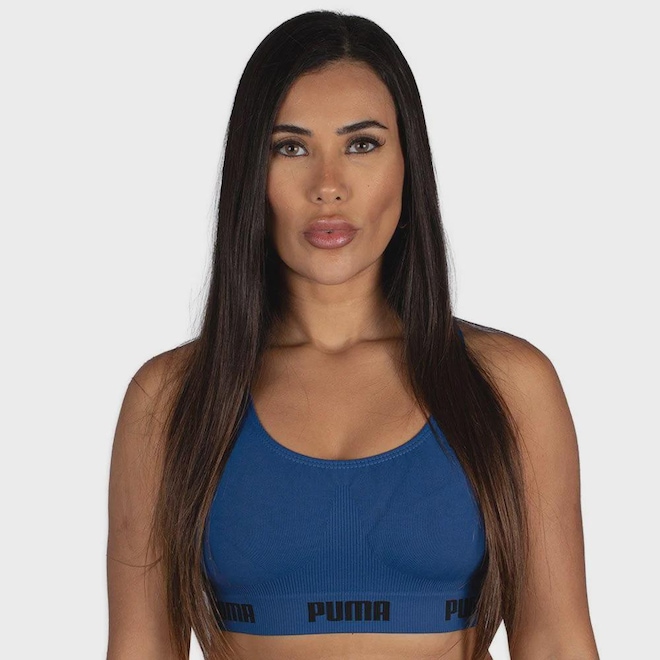 Top Puma Sem Costura - Feminino - Foto 1