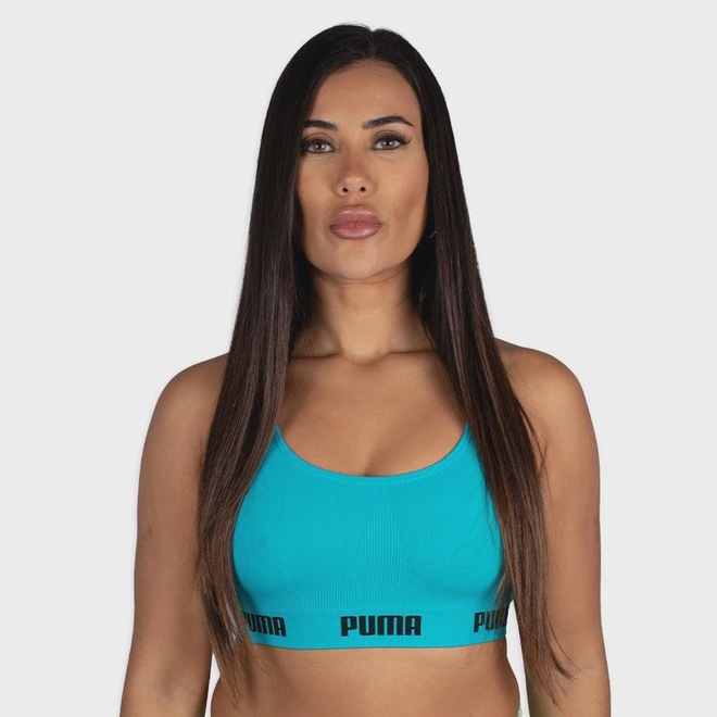 Top Puma Sem Costura - Feminino - Foto 1