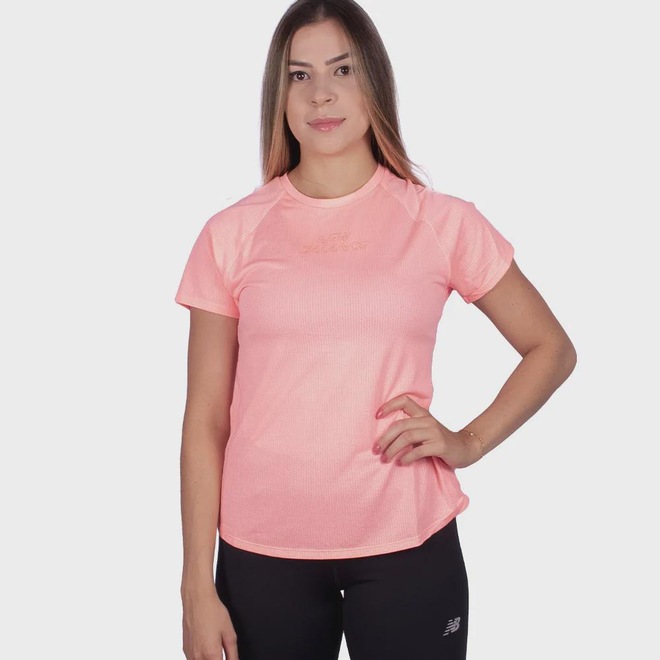 Camiseta New Balance Impact Run Print - Feminino - Foto 1