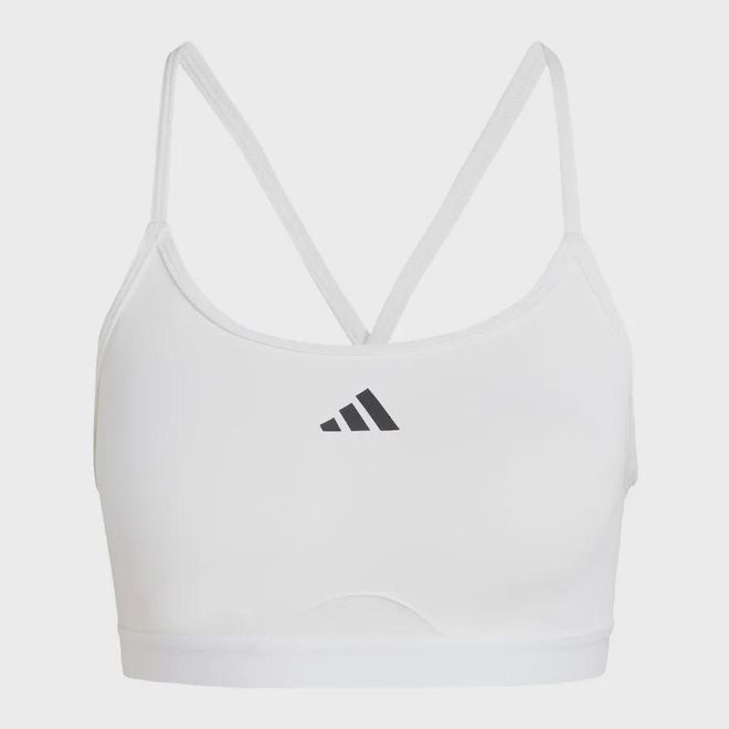Top Fitness adidas Aeroreact 3 Listras - Feminino - Foto 1