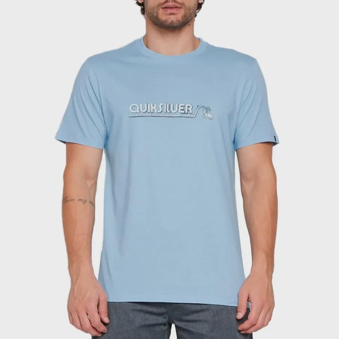 Camiseta Quiksilver Retro Bubble - Masculina - Foto 1