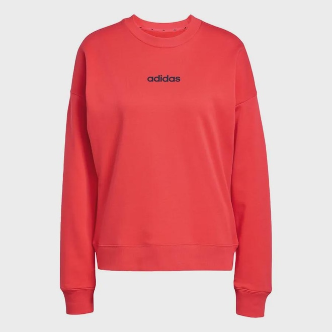 Blusão de Moletom adidas W Lin Ft Swt -Feminino - Foto 1