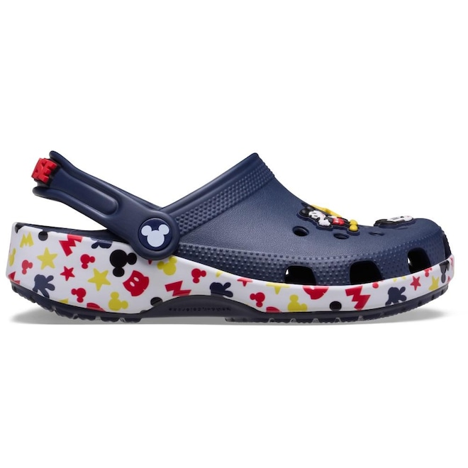 Sandália Crocs Mickey and Friends Classic Clog K Multi - Unissex - Foto 1