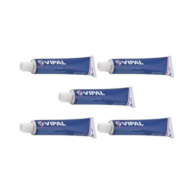 Cola para Remendo Câmara de Ar Bicicleta Moto Vipal 15g - 5 Unidades - Foto 1