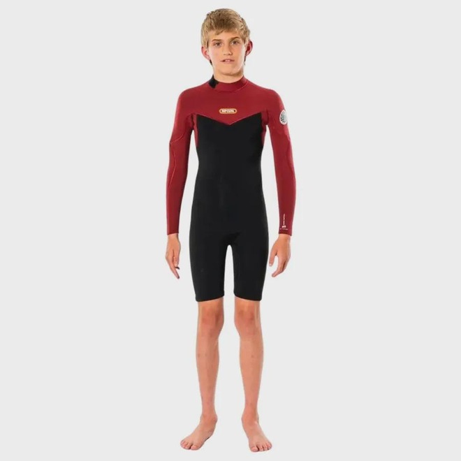 Short John Rip Curl Dawn Patrol 2mm - Infantil - Foto 1