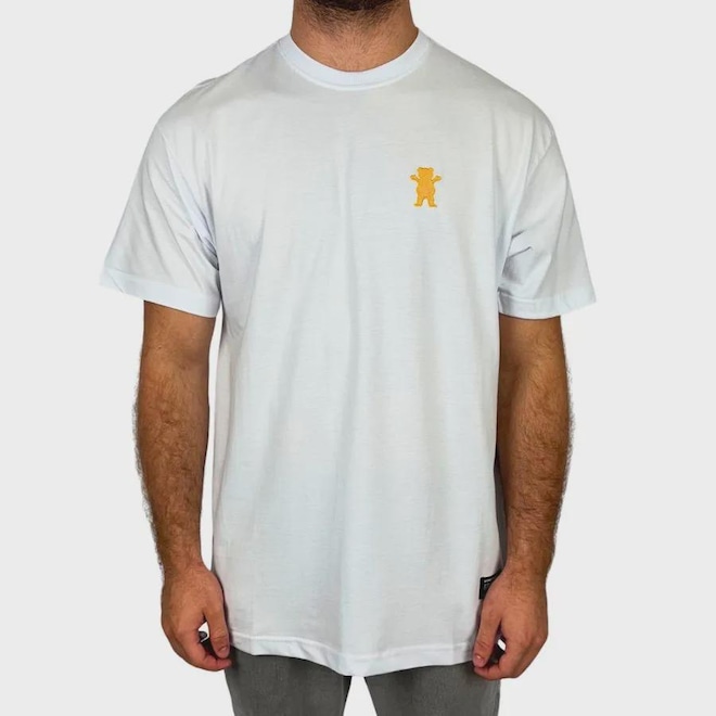 Camiseta Grizzly Mini Og Bear Bordado - Masculina - Foto 1