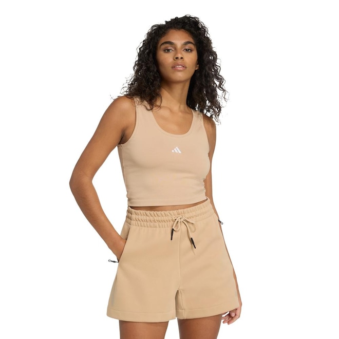 Camiseta Regata adidas Lifestyle Essentials Small Logo - Feminina - Foto 1