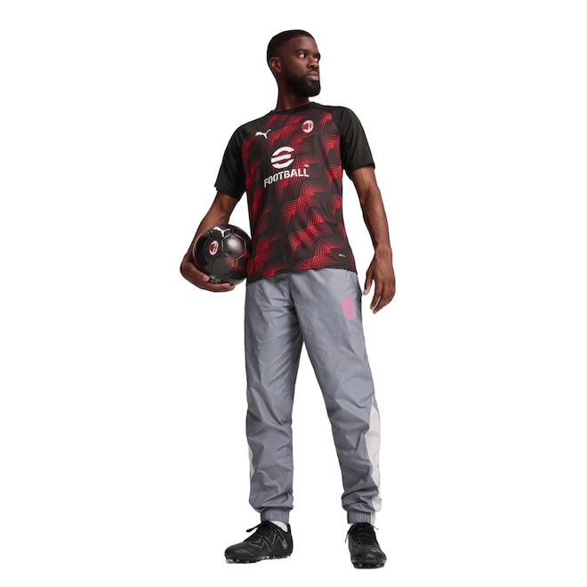 Camisa Milan Prematch SS Puma - Masculina - Foto 1