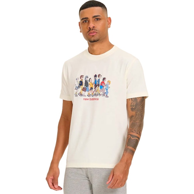 Camiseta New Balance Archive Walk - Masculina - Foto 1