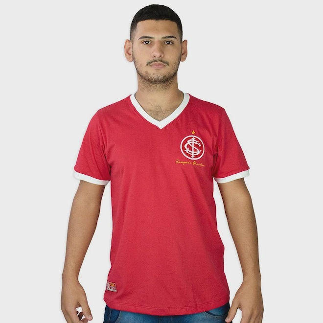 Camisa do Internacional 1975 RetrôMania - Masculina - Foto 1