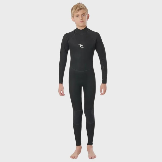 Long John Rip Curl Freelite 3/2mm Back Zip - Infantil - Foto 1