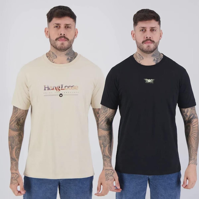 Camiseta Hang Loose - 2 Unidades - Masculina - Foto 1