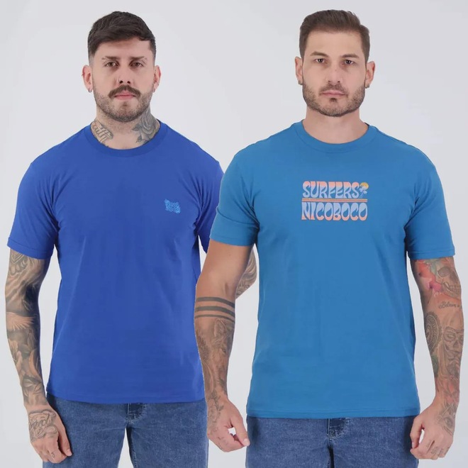 Camiseta Nicoboco - 2 Unidades - Masculina - Foto 1