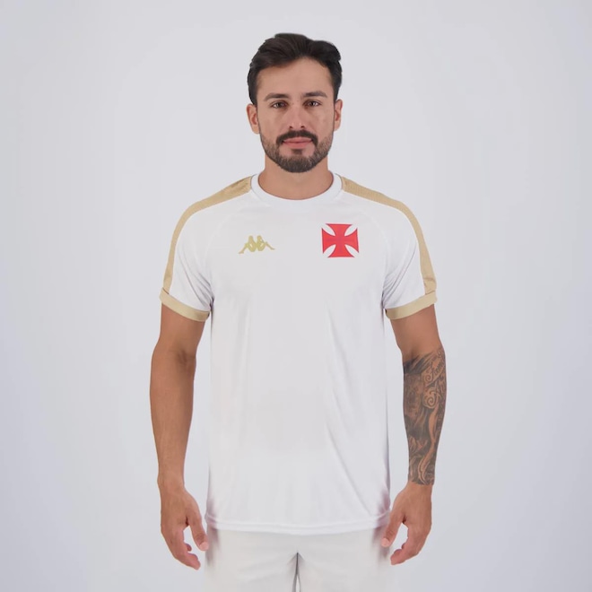 Camisa do Vasco Kappa Supporter Gold - Masculina - Foto 1