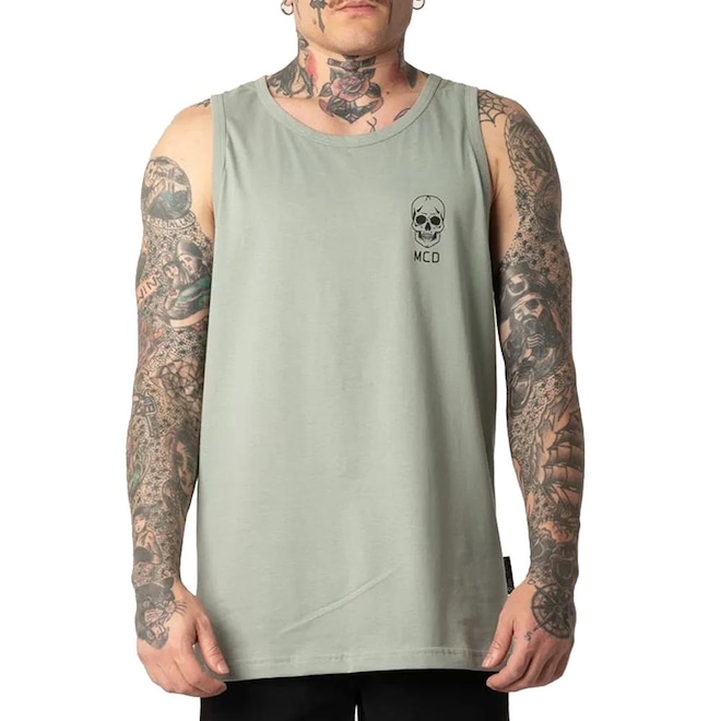 Camiseta Regata MCD Logo Caveira MCD SM25 - Masculina - Foto 1