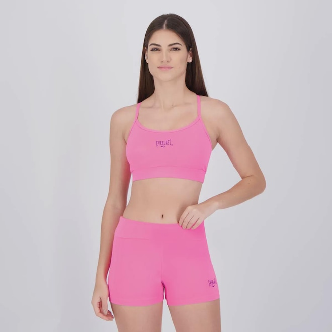 Conjunto Shorts + Top Everlast Basics - Feminino - Foto 1