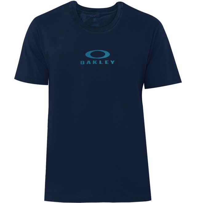 Camiseta Oakley Bark New Tee Fathom - Masculina - Foto 1