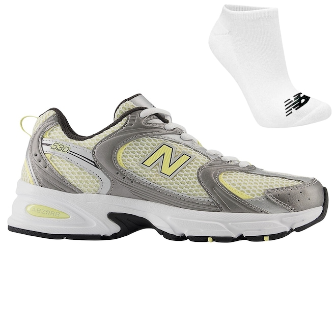Kit Tênis New Balance 530 e Meia - Masculino - Foto 1
