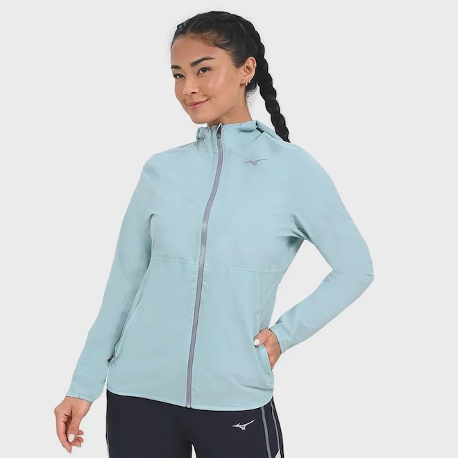 Jaqueta Mizuno Waterproof 20K Corrida - Feminina - Foto 1