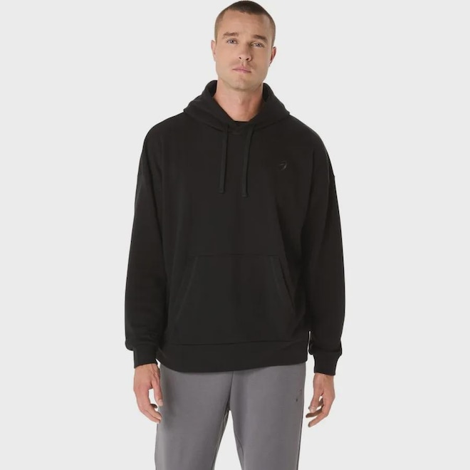 Blusão Asics Sweat Pull Over Hoodie - Masculino - Foto 1