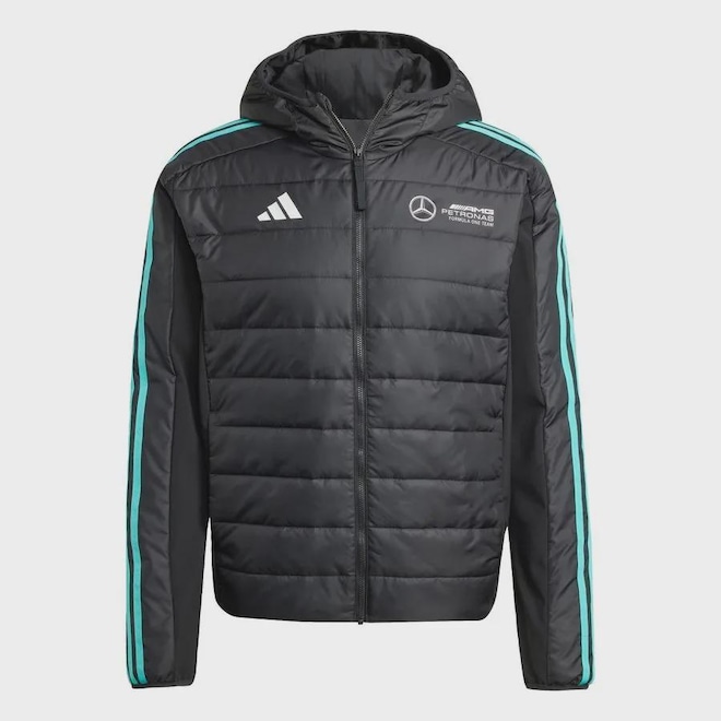 Jaqueta Puffer adidas DNA Mercedes Amg Petronas Fórmula One Team - Masculina - Foto 1