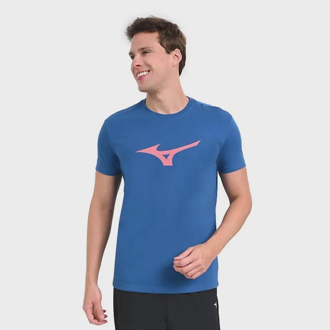 Camiseta Mizuno Basic Big Logo - Masculina - Foto 1