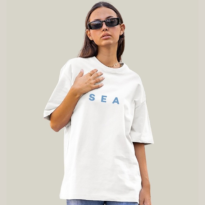 Camiseta Oversized Prime Sea WSS - Feminina - Foto 1