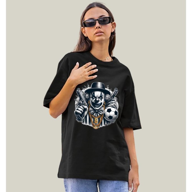 Camiseta Oversized Prime WSS Clown Of Chaos - Feminina - Foto 1